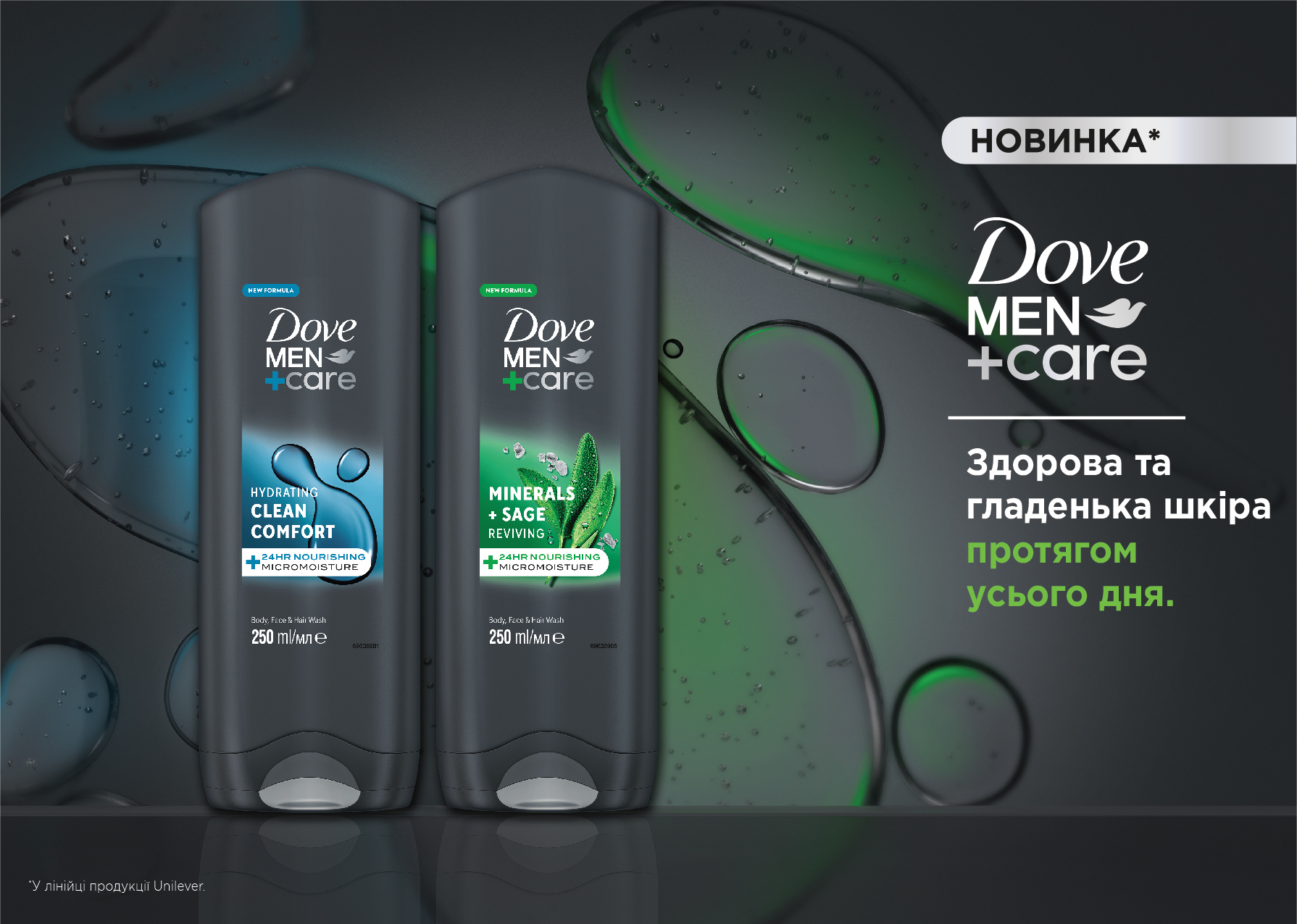 Гель для душа Dove Men Свежесть шалфея и минералов 250 мл - фото 3