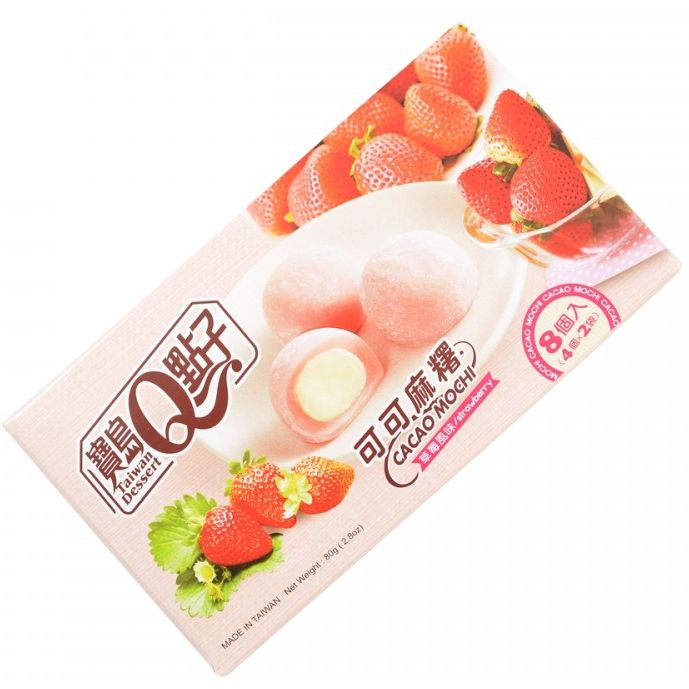 Пирожное моти Taiwan Dessert Cacao Strawberry 80 г - фото 2