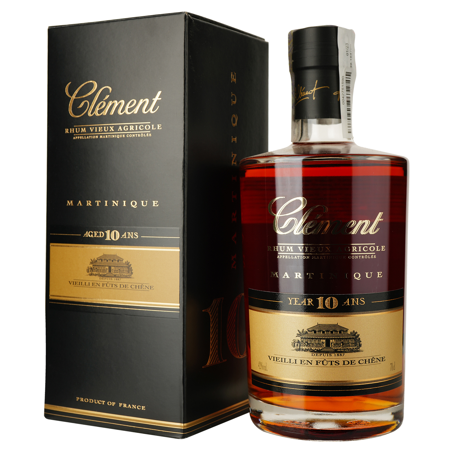 Ром Clement Rhum Vieux Agricole Martinique 10 yo 42% 0.7 л - фото 1