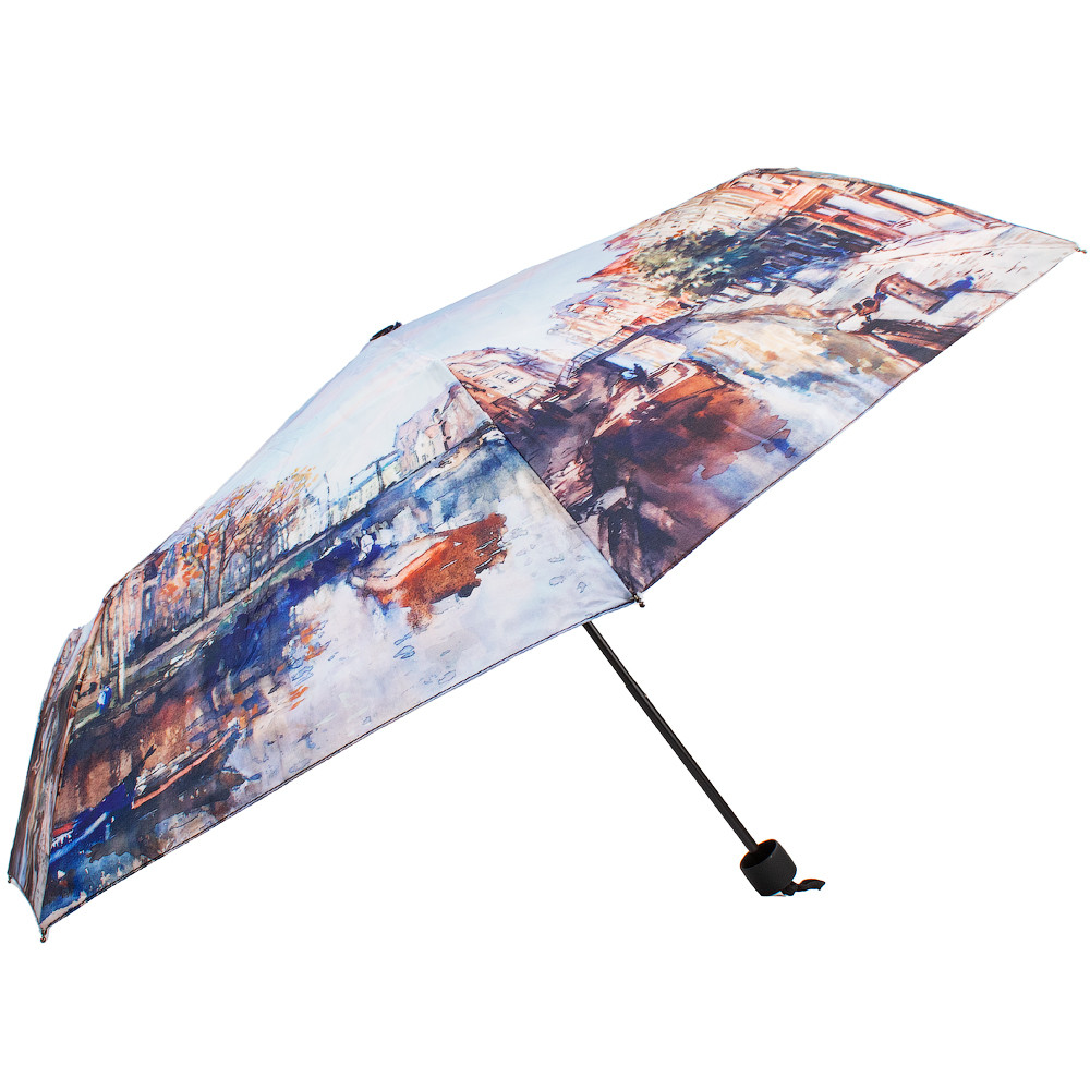 Жіноча складана парасолька механічна Nex 100 см різнобарвна - фото 2