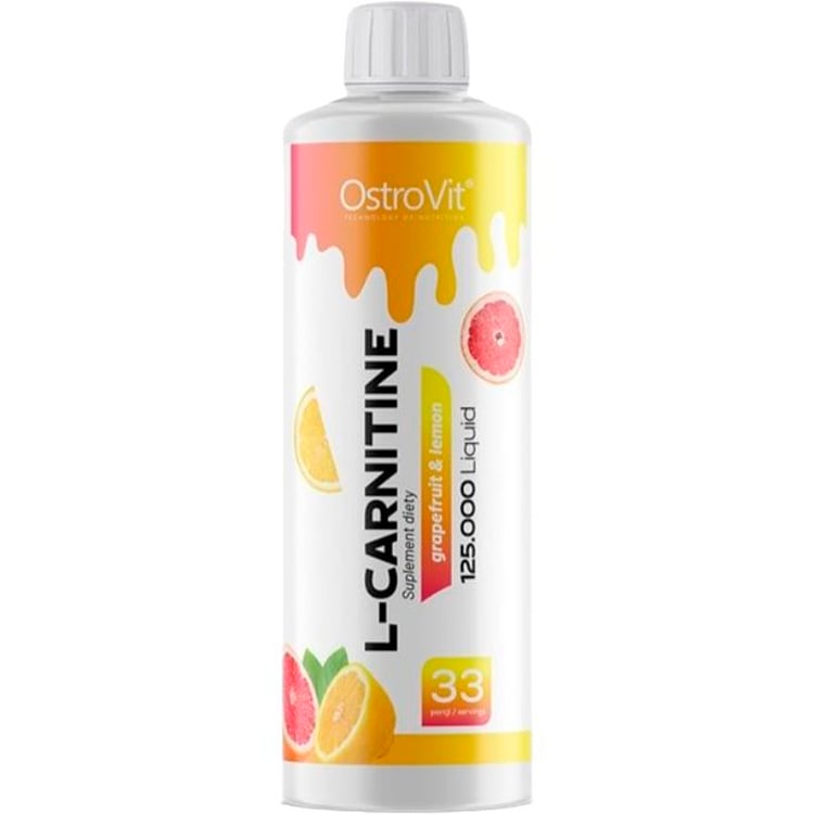 Карнитин OstroVit L-Carnitine 125.000 liquid Грейпфрут-лимон 500 мл - фото 1