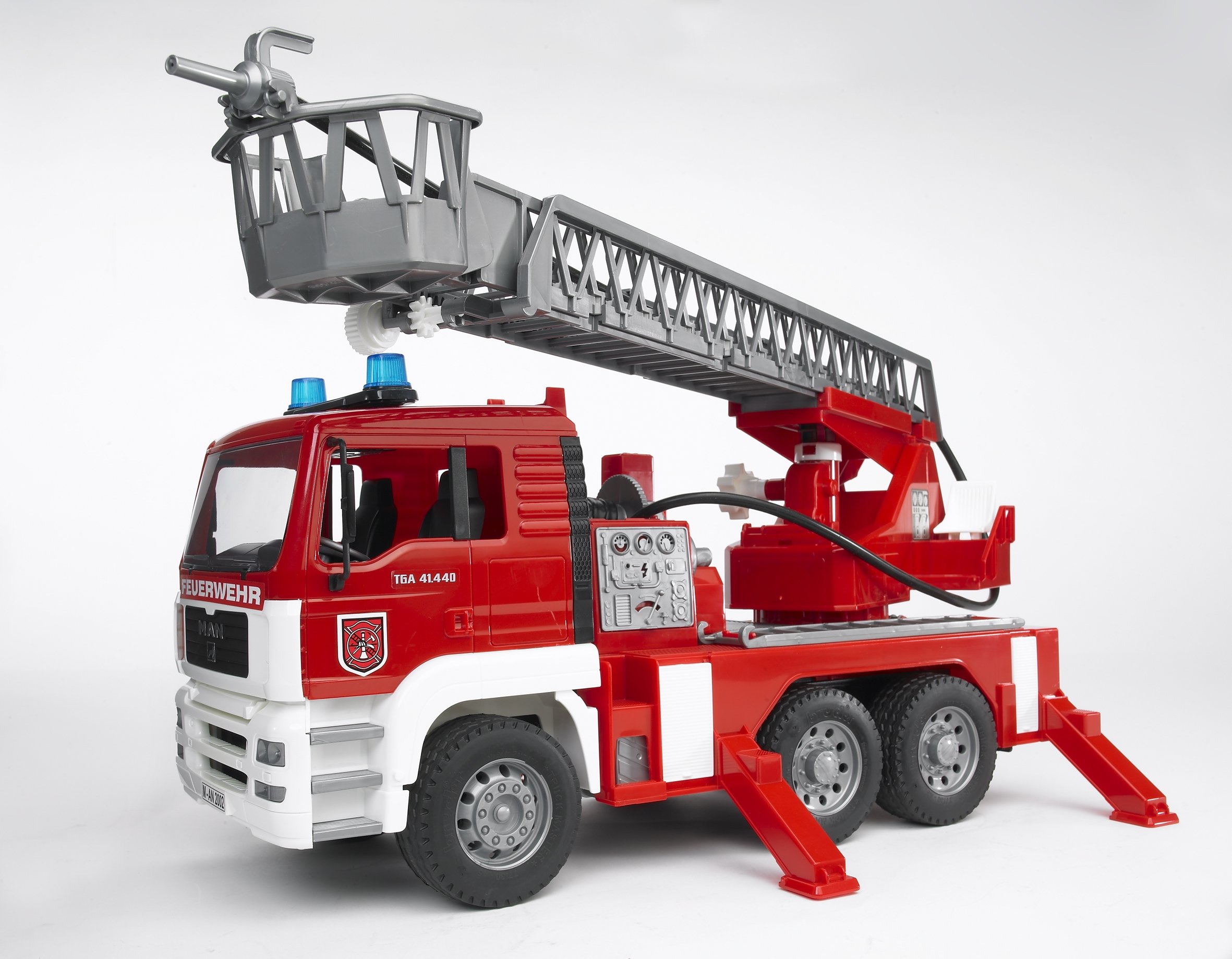 Пожежна вантажівка з драбиною Bruder, червоний (02771) - фото 2