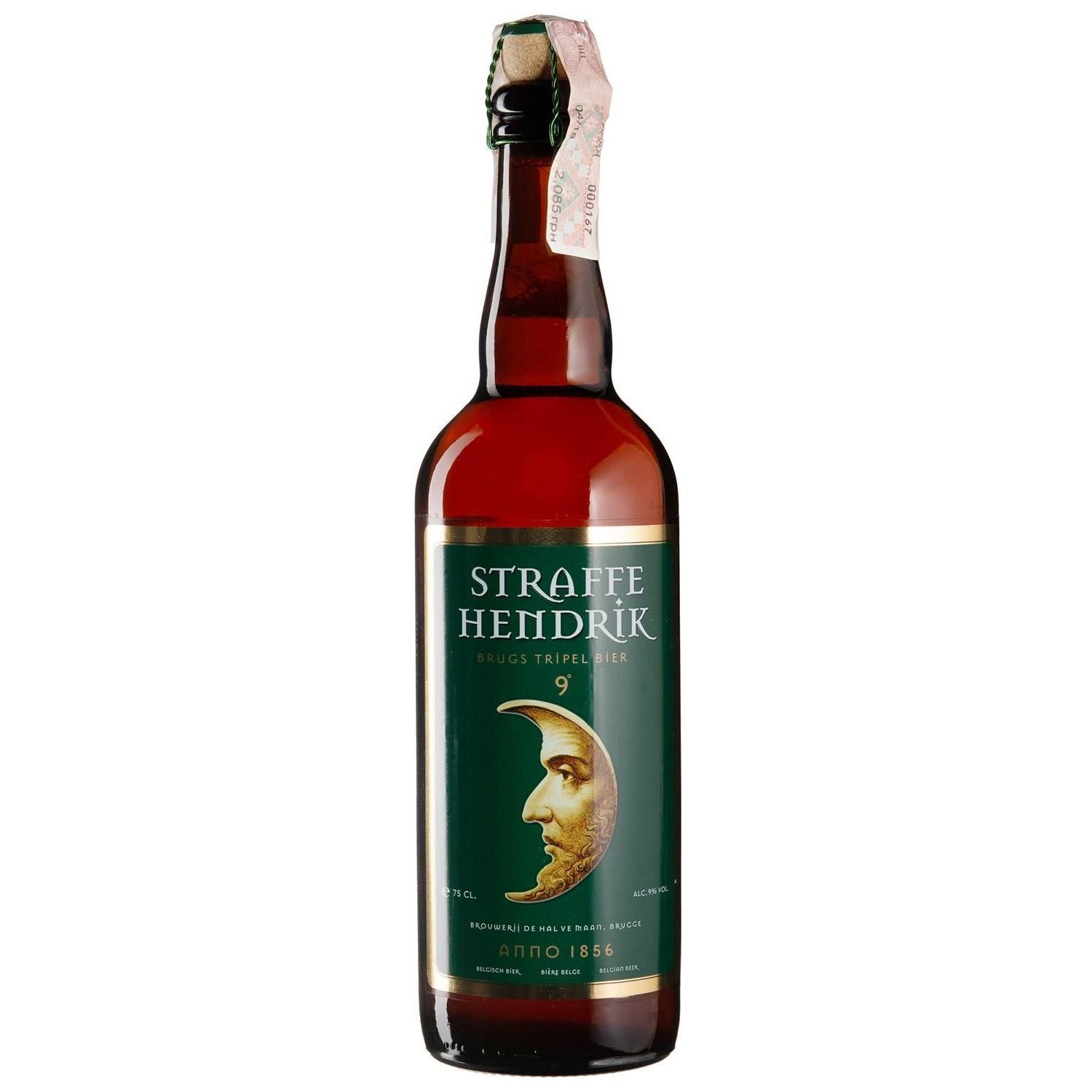 Пиво Straffe Hendrik Tripel, светлое, фильтрованное, 9%, 0,75 л (36463) - фото 1