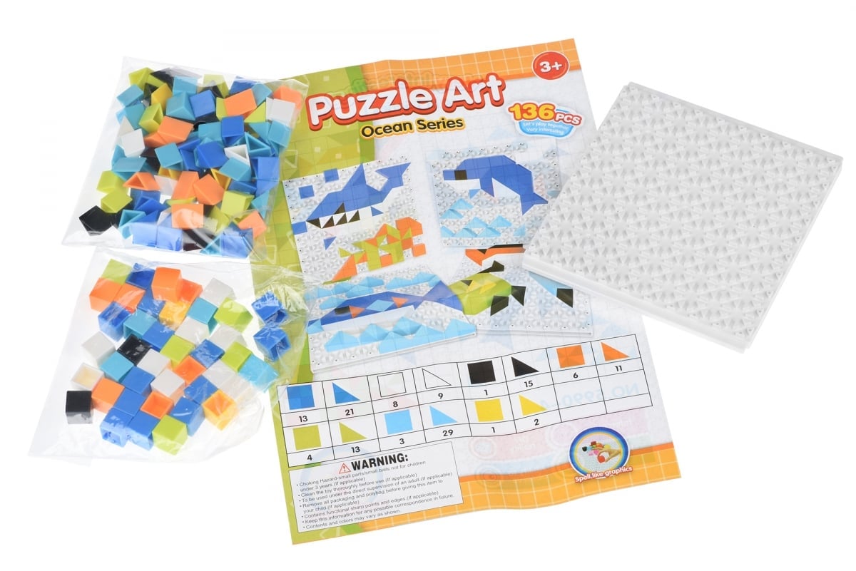 Пазл-мозаика Same Toy Puzzle Art Ocean series, 136 элементов (5990-4Ut) - фото 2