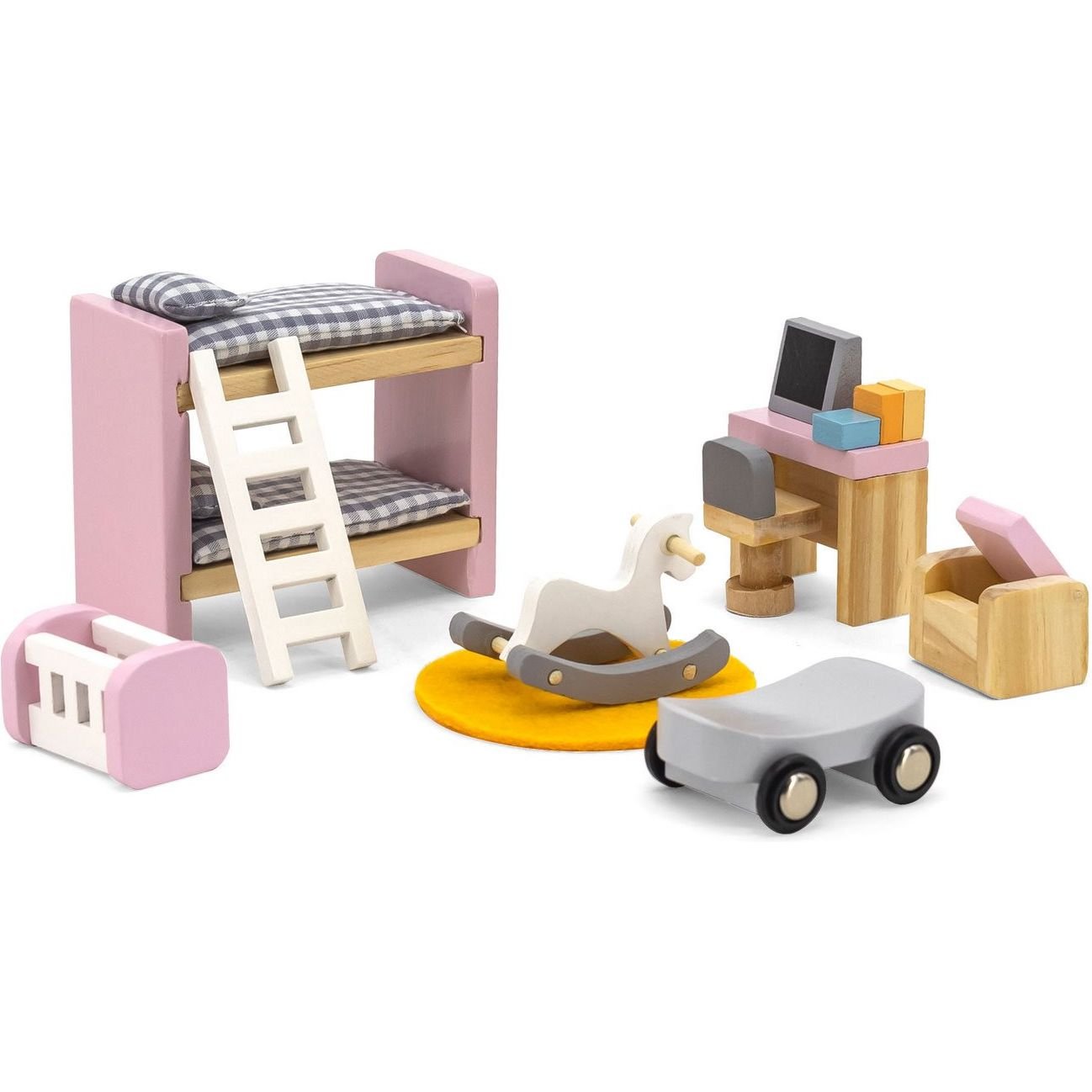 Деревянная мебель для кукол Viga Toys PolarB Детская комната (44036) - фото 1