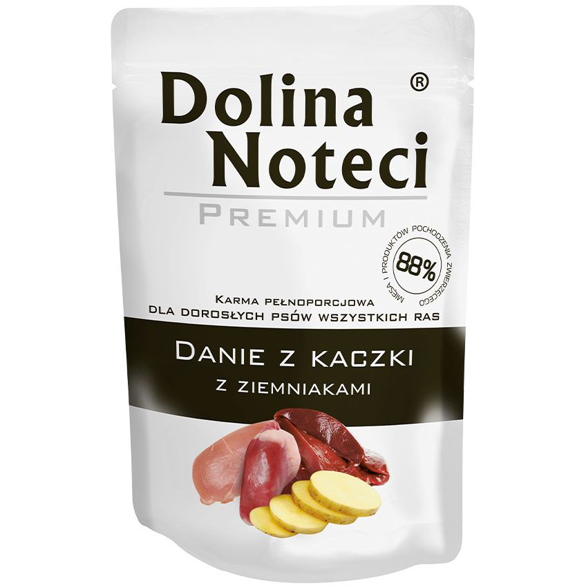 Вологий корм для собак Dolina Noteci Premium Danie, качка з картоплею, 300 гр - фото 1