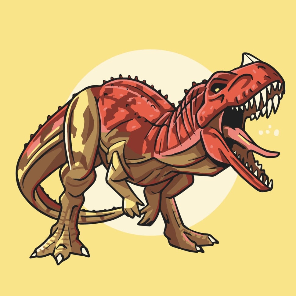 Картина по номерам ArtCraft Цератозавр 30x30 см (15012-AC) - фото 1