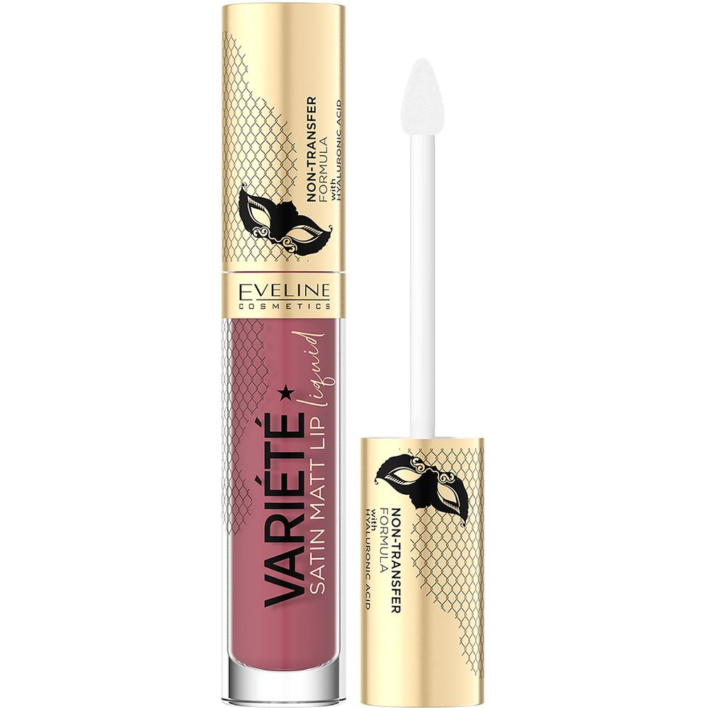 Рідка помада для губ Eveline Cosmetics Variete Satin Matt Lip 03 Berry Shake 4,5 мл - фото 1