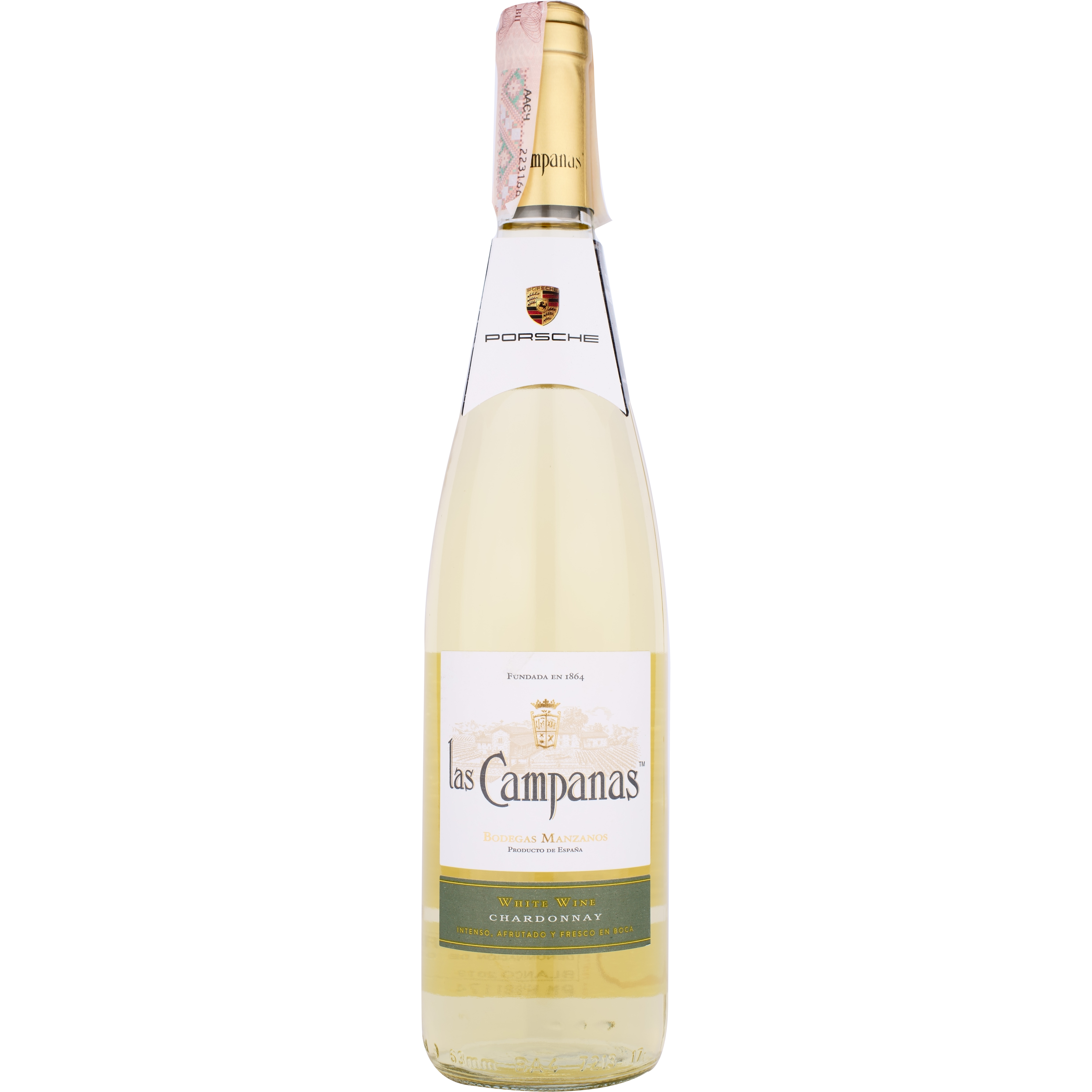Вино Bodegas Manzanos Las Campanas Chardonnay DO Navarra, белое, сухое, 0,75 л - фото 1