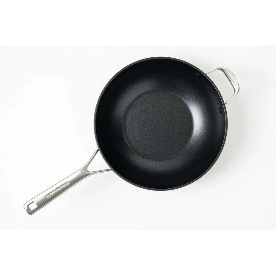 Сковорода вок KitchenAid FHA 30 см с керамическим покрытием (CC005696-001) - фото 4