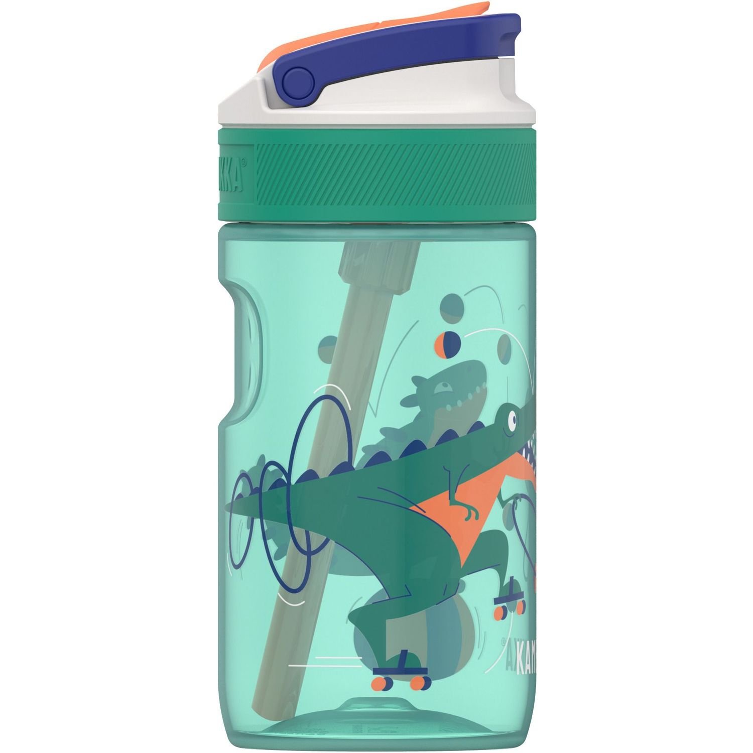 Пляшка для води дитяча Kambukka Lagoon Kids Juggling Dino, 400 мл, світло-зелена (11-04047) - фото 5