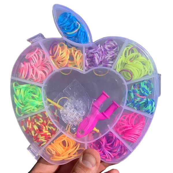 Набір гумок для плетіння G-Toys Яблуко 11 кольорів (2017278320) - фото 2