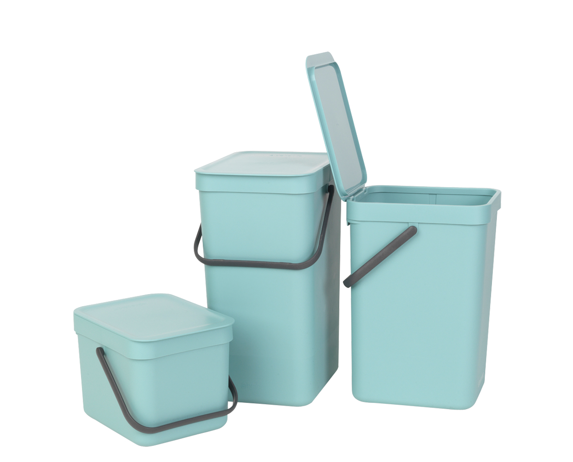 Ведро мусорное Brabantia Sort&Go, мятный, 6 л (109645) - фото 4