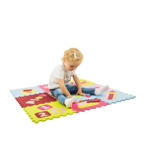 Игровой коврик-пазл Baby Great Интересные игрушки, 92х92 см (GB-M1707) - фото 4