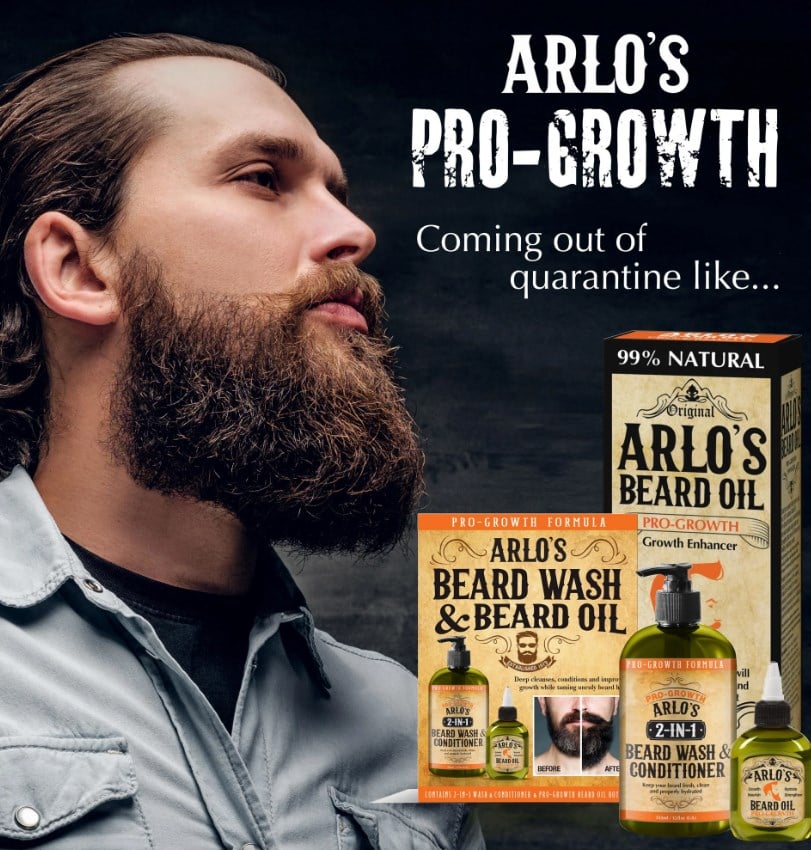 Набор для ухода за бородой Arlo's Pro Growth Formula: 2-in-1 Beard Wash and Conditioner 355 мл + Beard Oil 75 мл - фото 4