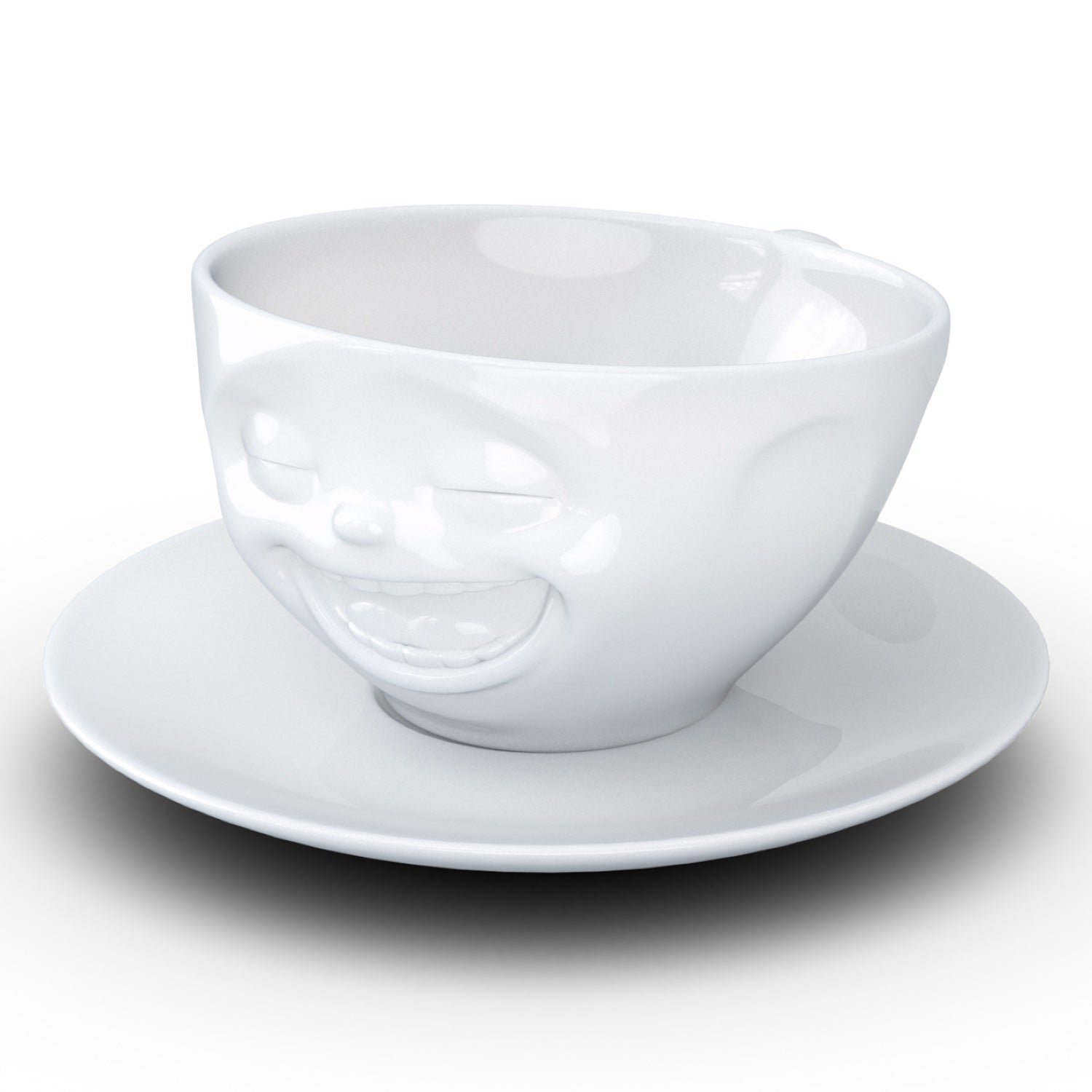 Чашка з блюдцем Tassen для кави Сміхотерапія, біла, 200 мл (TASS14701/TA) - фото 5