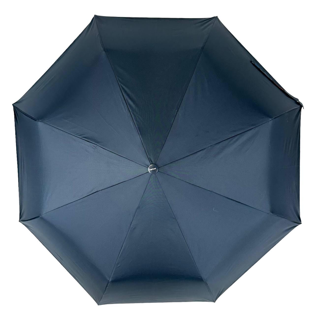 Жіноча складана парасолька напівавтомат Toprain 100 см синя - фото 4