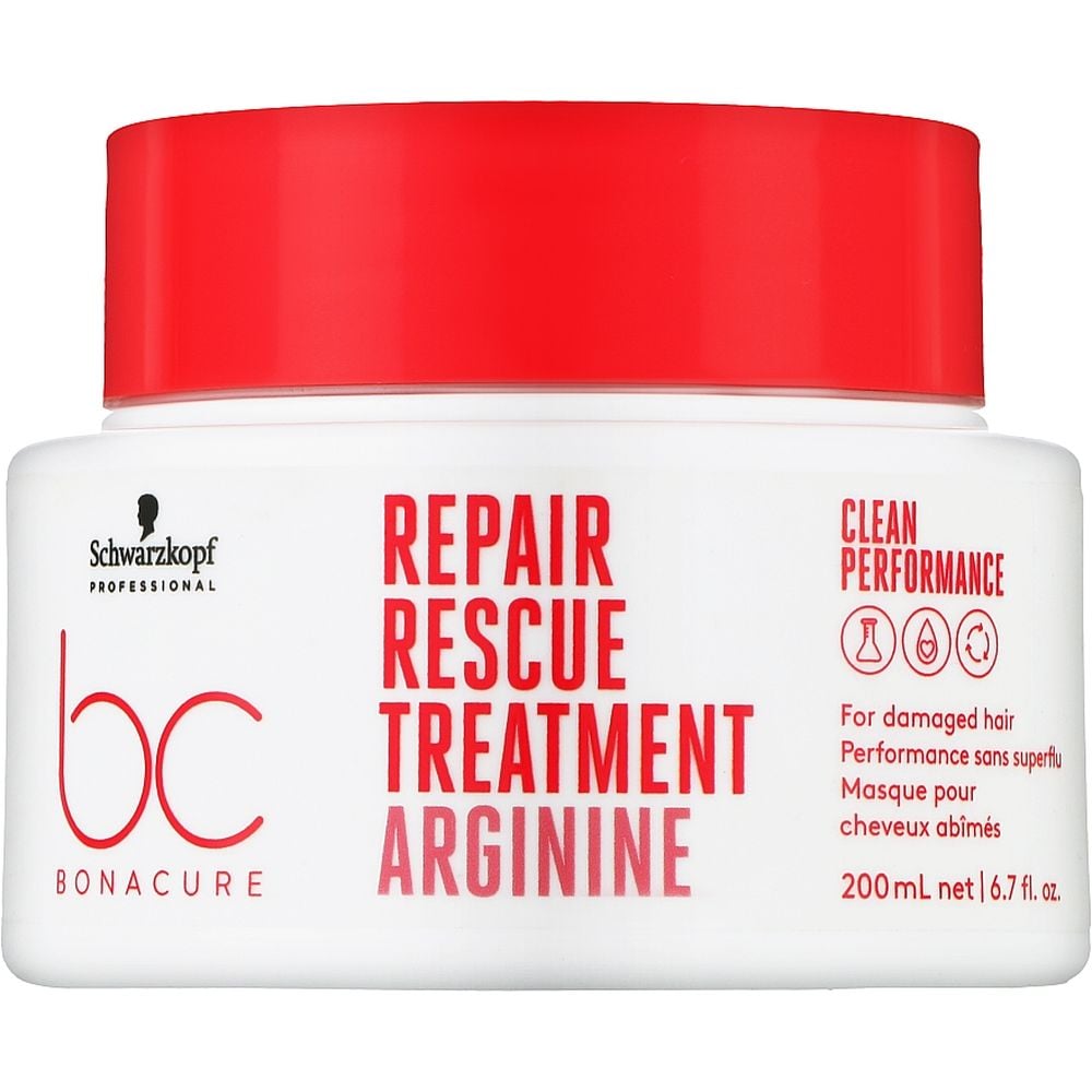 Маска Schwarzkopf Professional BC Bonacure Repair Rescue Treatment Arginine для пошкодженого волосся 200 мл - фото 1