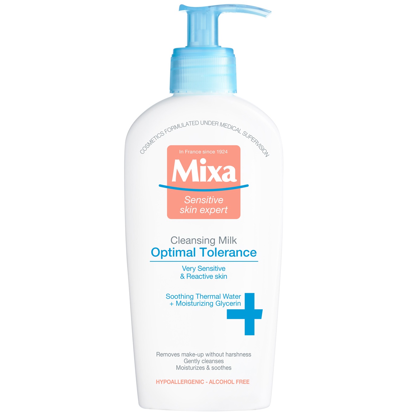 Молочко для снятия макияжа с глаз Mixa Hydrating для чувствительной кожи лица, 200 мл (D3325800) - фото 1