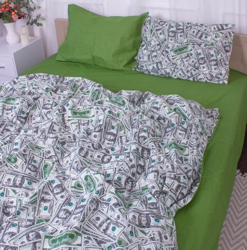 Комплект постельного белья MirSon Dollars, ранфорс элит, 210х143 см - фото 2