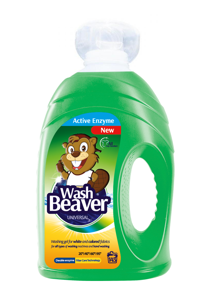 Жидкое средство Wash Beaver, для стирки, Universal, 4,29 л (041-1482) - фото 1