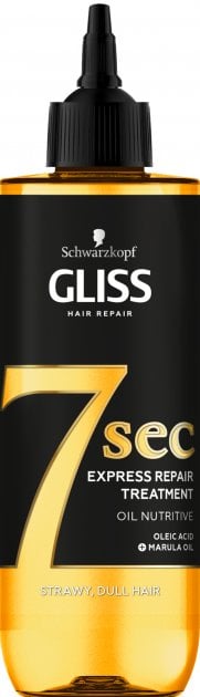 Експрес-маска Gliss Oil Nutritive 7 секунд, для тьмяного волосся, 200 мл - фото 1