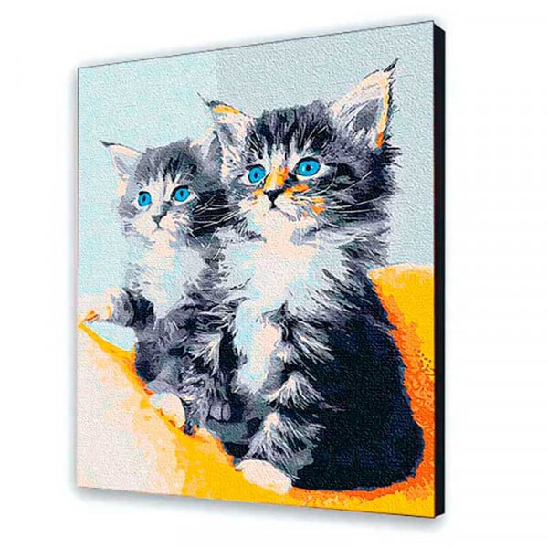 Картина за номерами ArtCraft Блакитноокі кошенята 40x50 см (11617-AC) - фото 2