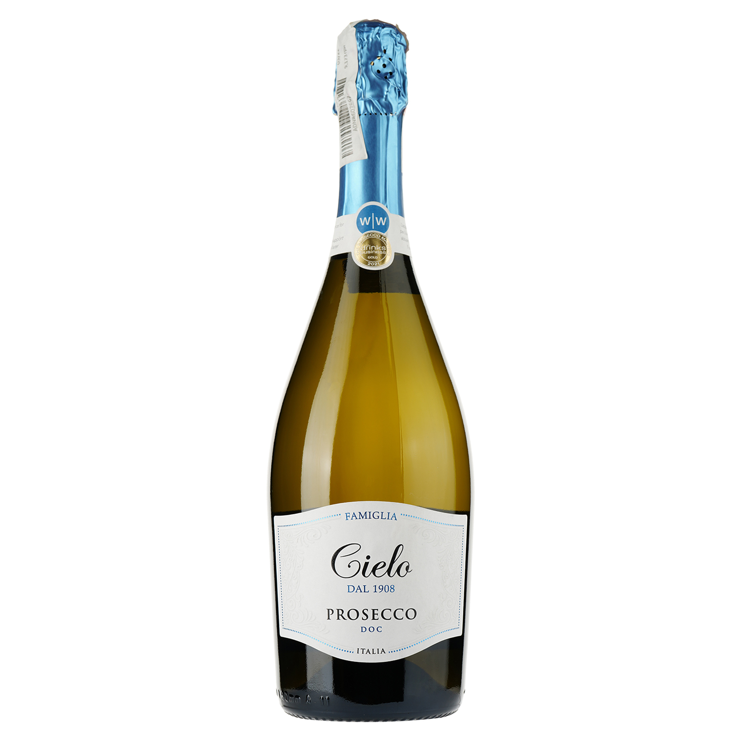 Вино игристое Cielo e Terra Prosecco Spumante Brut DOC, белое, брют, 11%, 0,75 л - фото 1