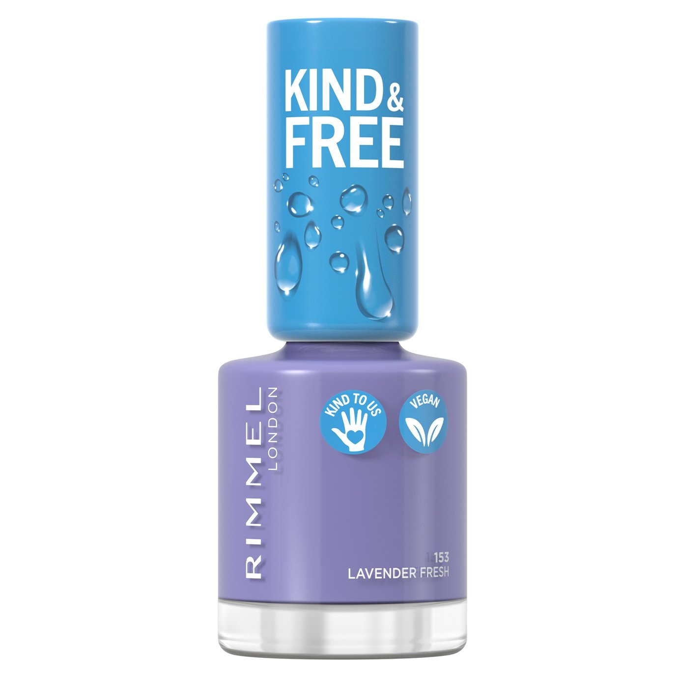 Лак для нігтів Rimmel Kind&Free, відтінок 153 (Lavender Fresh), 8 мл (8000019959398) - фото 1
