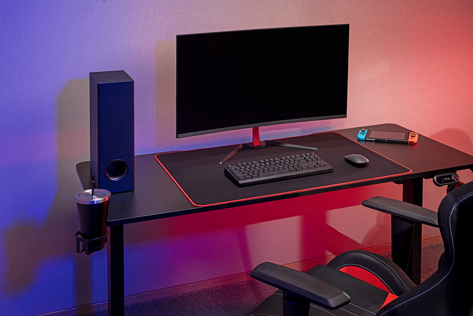 Компьютерный стол OfficePro с электрорегулировкой высоты черный (ODE714) - фото 20
