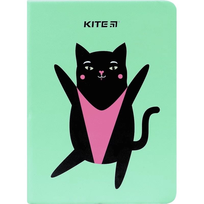 Блокнот Kite Green cat B6 в клеточку 96 листов зеленый (K22-464-2) - фото 2