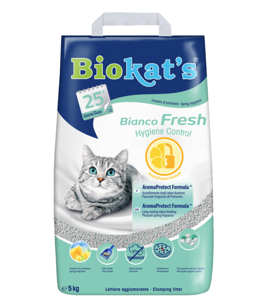 Бентонітовий наповнювач Biokat's Bianco Fresh, 5 кг (G-75.65) - фото 1