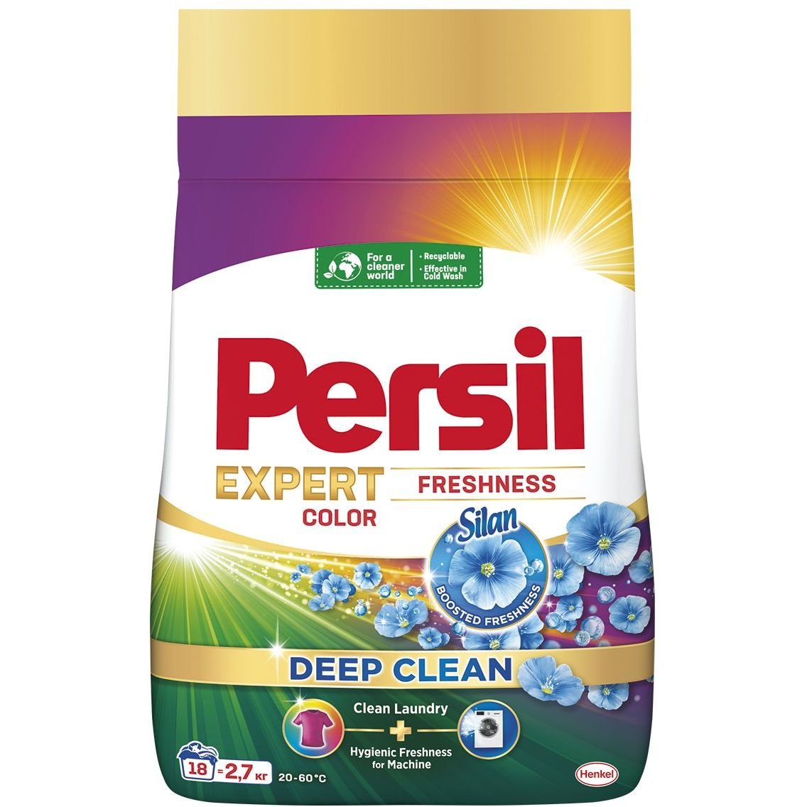 Стиральный порошок Persil Deep Clean Color Свежесть от Silan 2.7 кг - фото 1