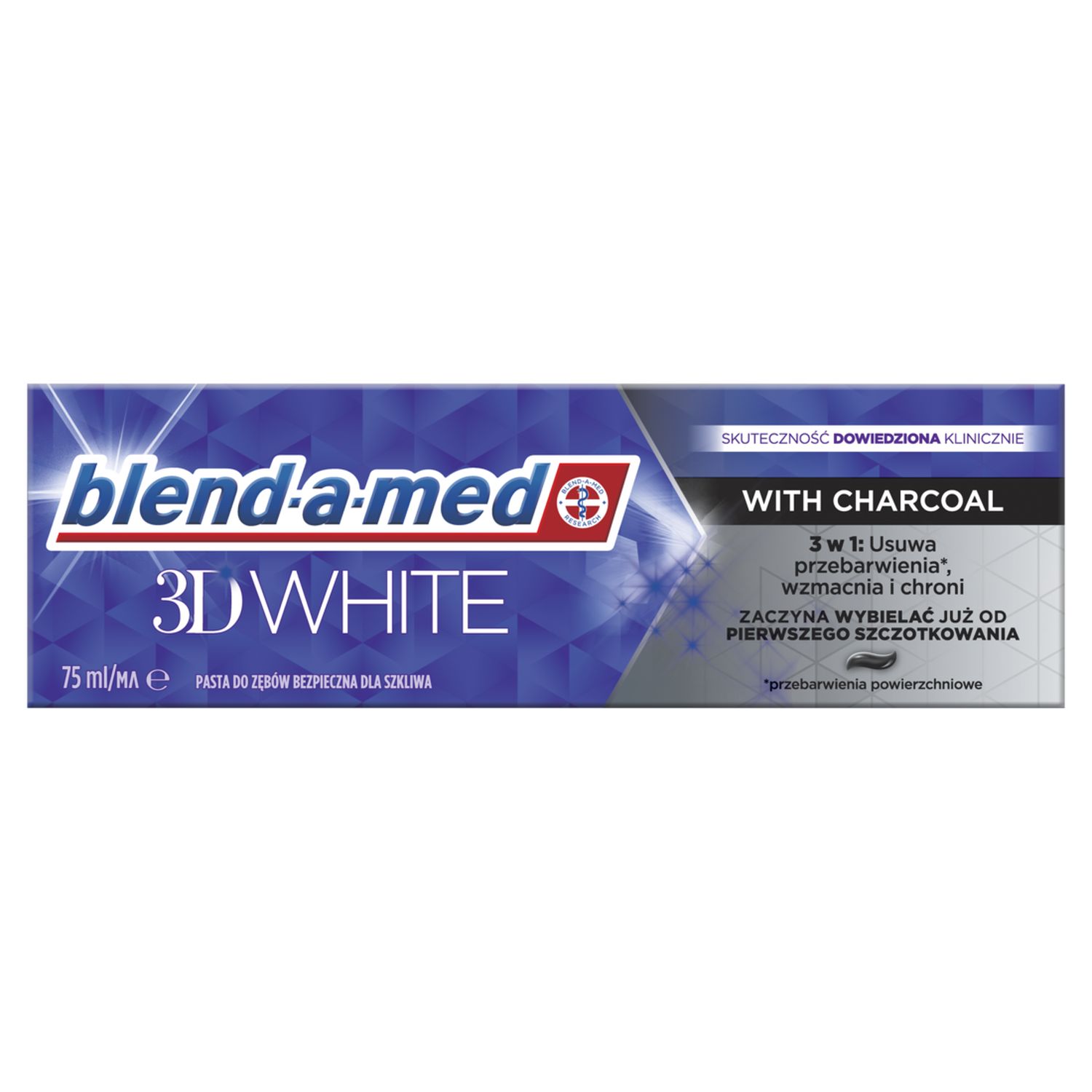 Зубная паста Blend-a-med 3D White Древесный уголь 75 мл - фото 2