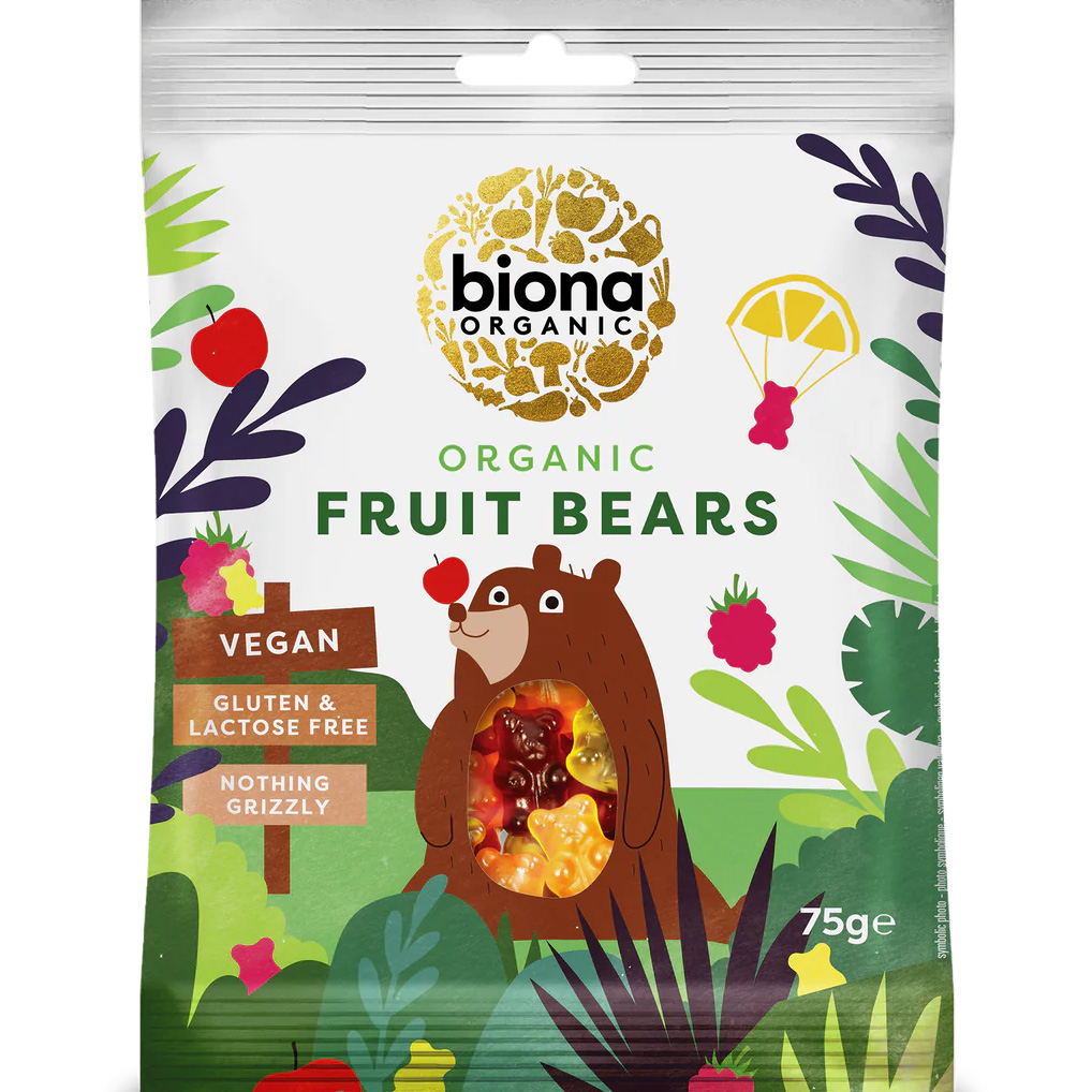 Жувальні цукерки Biona Organic Fruit Bears 75 г - фото 1