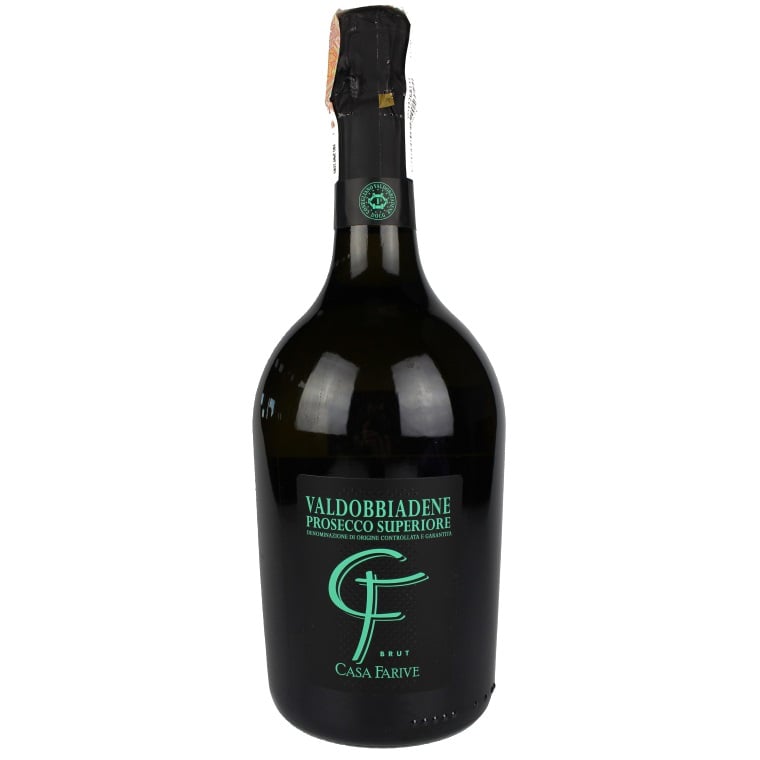 Вино ігристе Casa Farive Prosecco Superiore DOCG Valdobbiadenne Brut, біле, брют, 0,75 л - фото 1