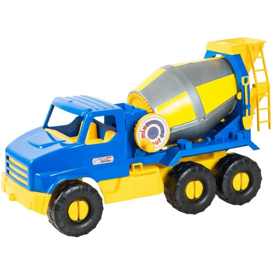 Машинка Tigres City Truck Бетономешалка синяя с желтым (39395) - фото 1