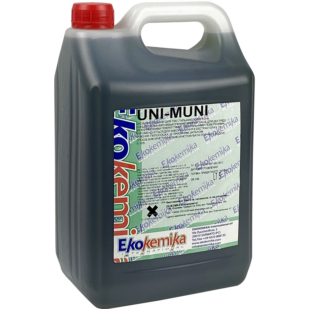 Концентрований миючий засіб Ekokemika UNI-MUNI для догляду за килимовими покриттями 5 л - фото 1