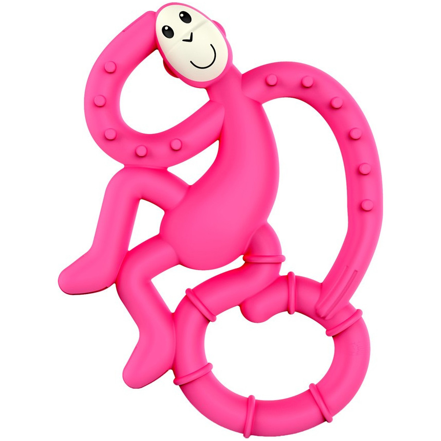 Іграшка-прорізувач Matchstick Monkey Маленька танцююча Мавпочка, 10 см, рожева (MM-МMT-003) - фото 1