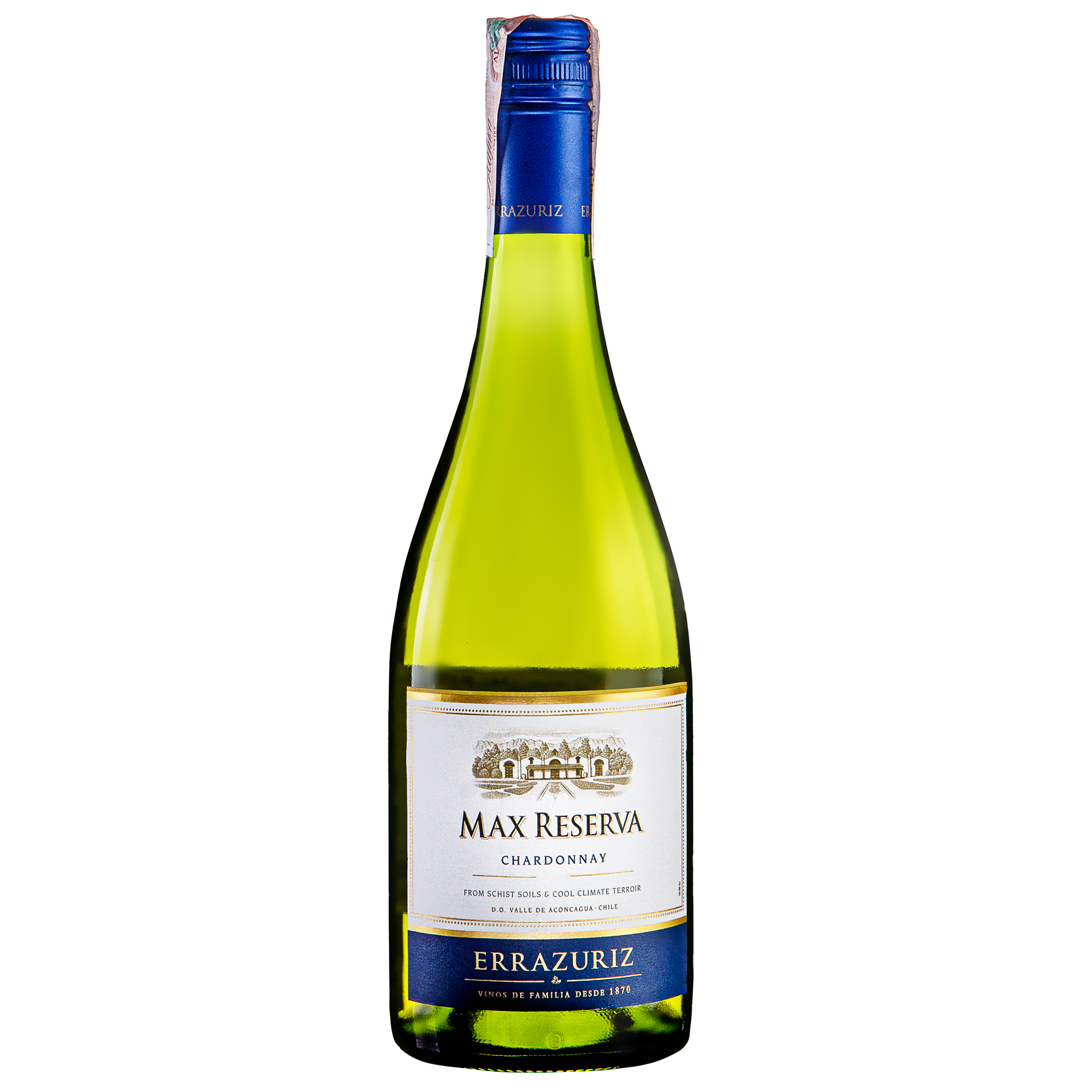 Вино Errazuriz Max Reserva Chardonnay, біле, сухе, 13,5%, 0,75 л - фото 1