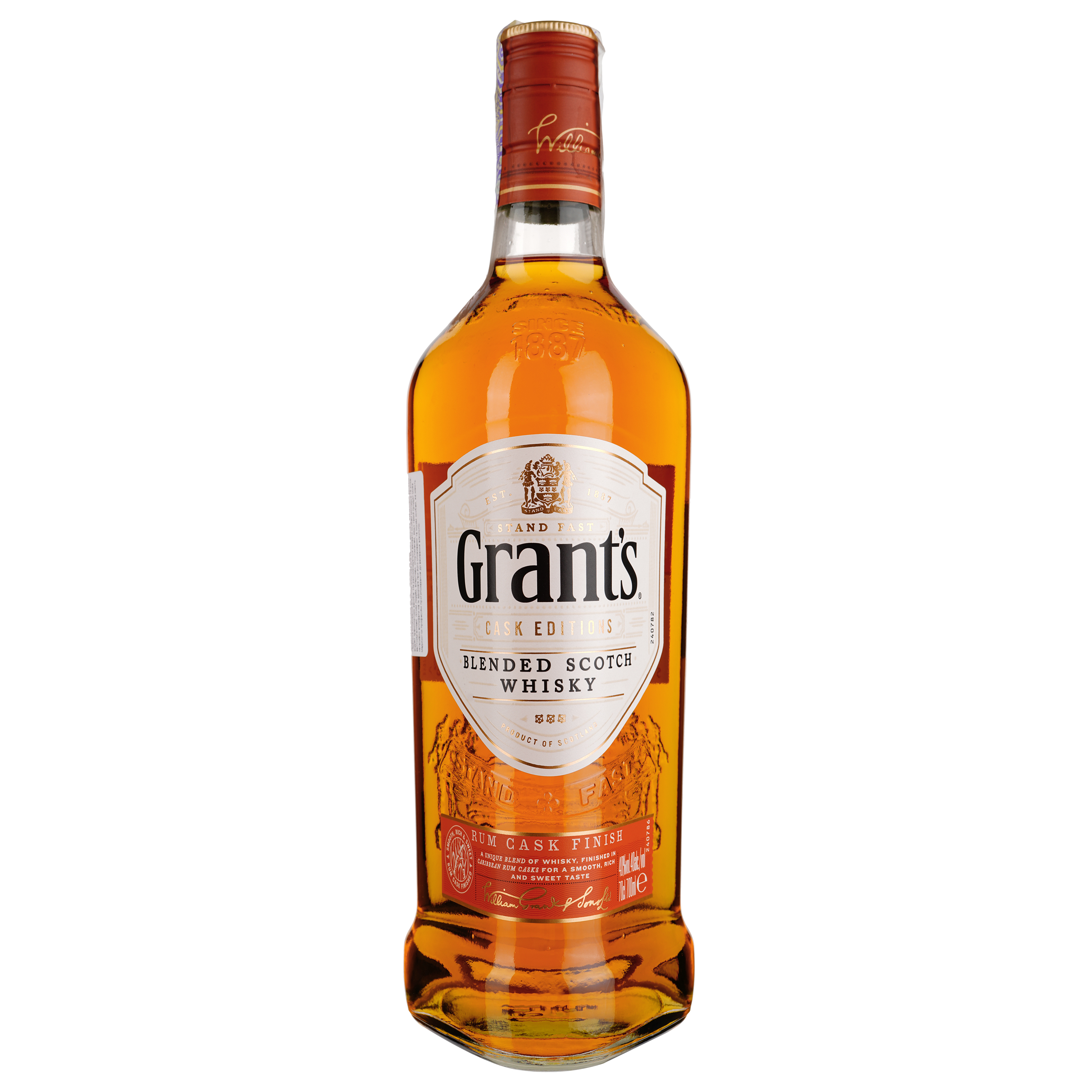 Виски Grant`s Rum Cask Blend 40% 0.7 л - фото 1