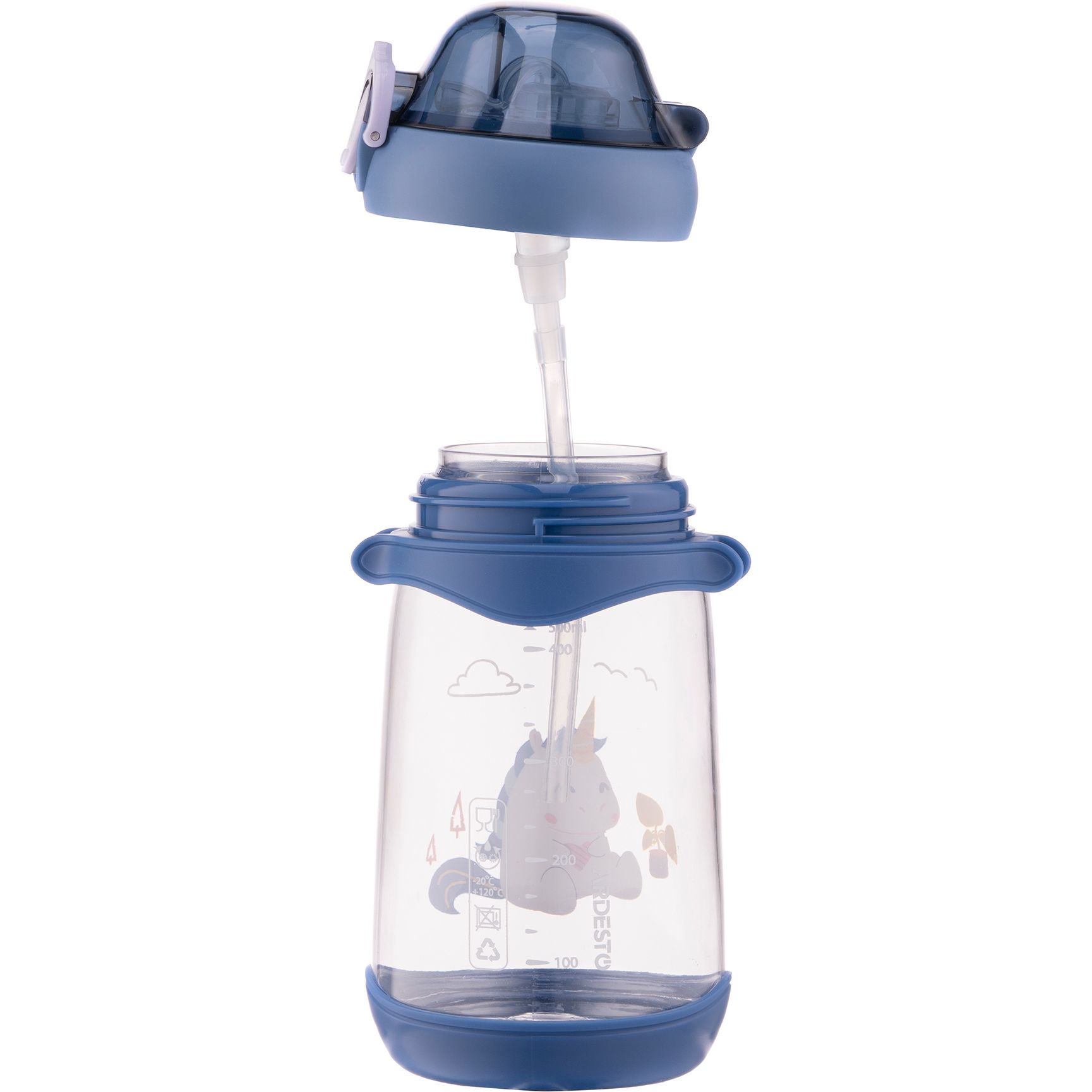 Пляшка для води Ardesto Unicorn, дитяча, 500 мл, синя (AR2250PU) - фото 3