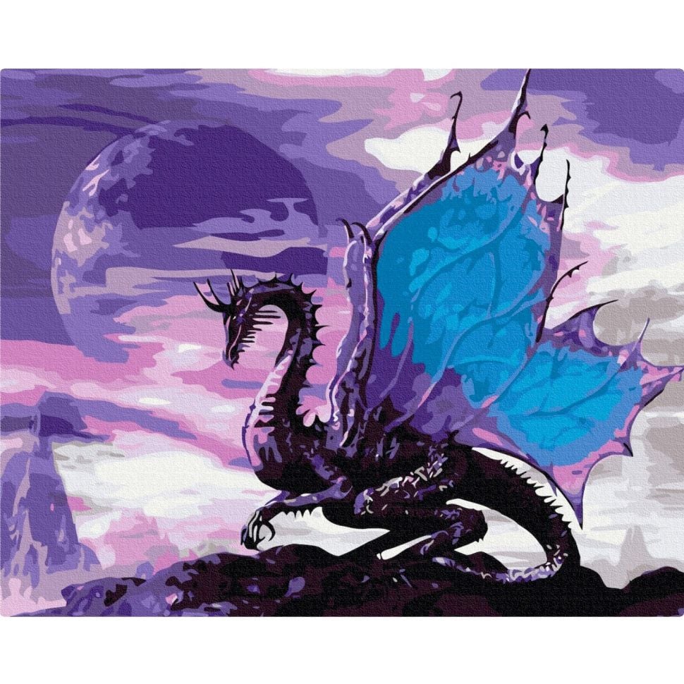 Картина за номерами Brushme Небесний дракон BS52359, 40х50см - фото 1