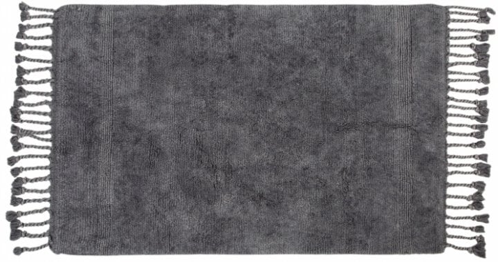 Набір килимків Irya Paloma k.gri, 90х60 см і 60х40 см, темно-сірий (svt-2000022277761) - фото 3