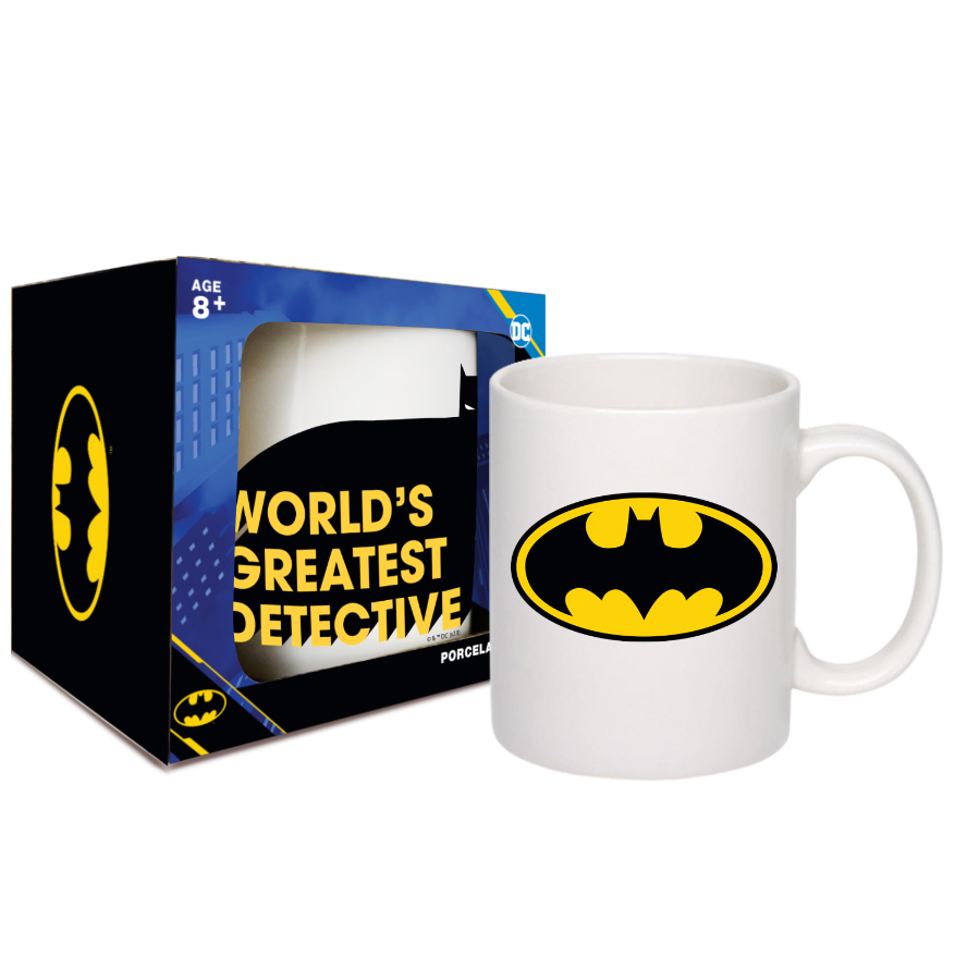 Чашка порцелянова Warner Bros Циліндр Batman. World's greatest detective 350 мл (76001588) - фото 1