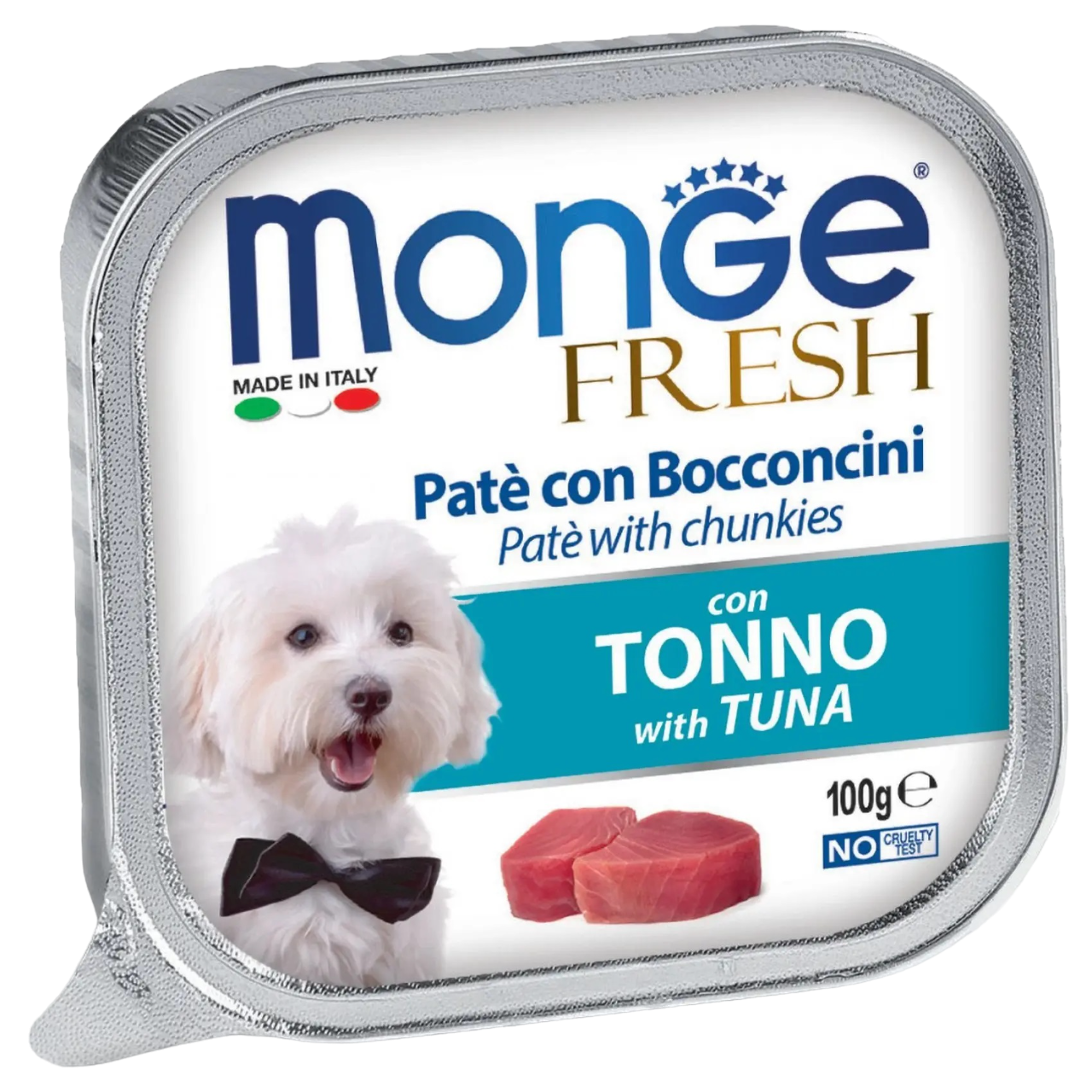 Влажный корм Monge Dog Fresh с тунцом, 100 г - фото 1