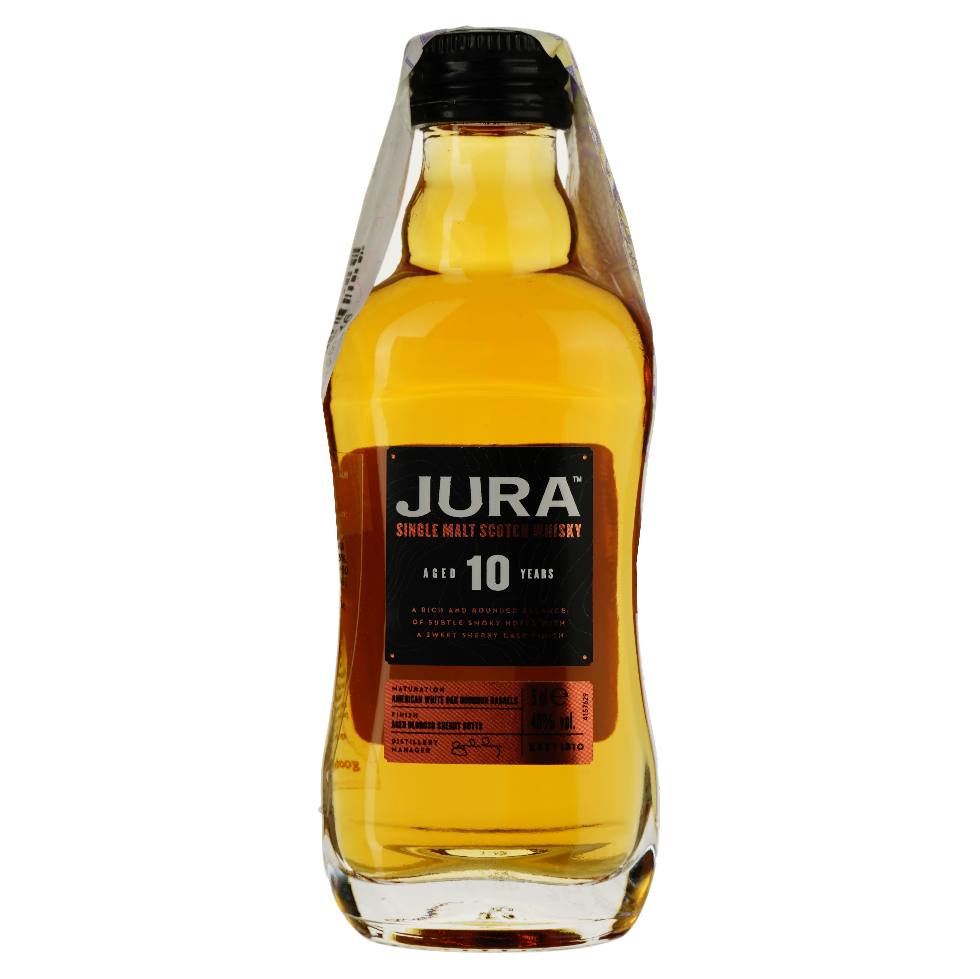 Віскі Isle of Jura Single Malt Scotch 10yo, 40%, 0,05 л - фото 1
