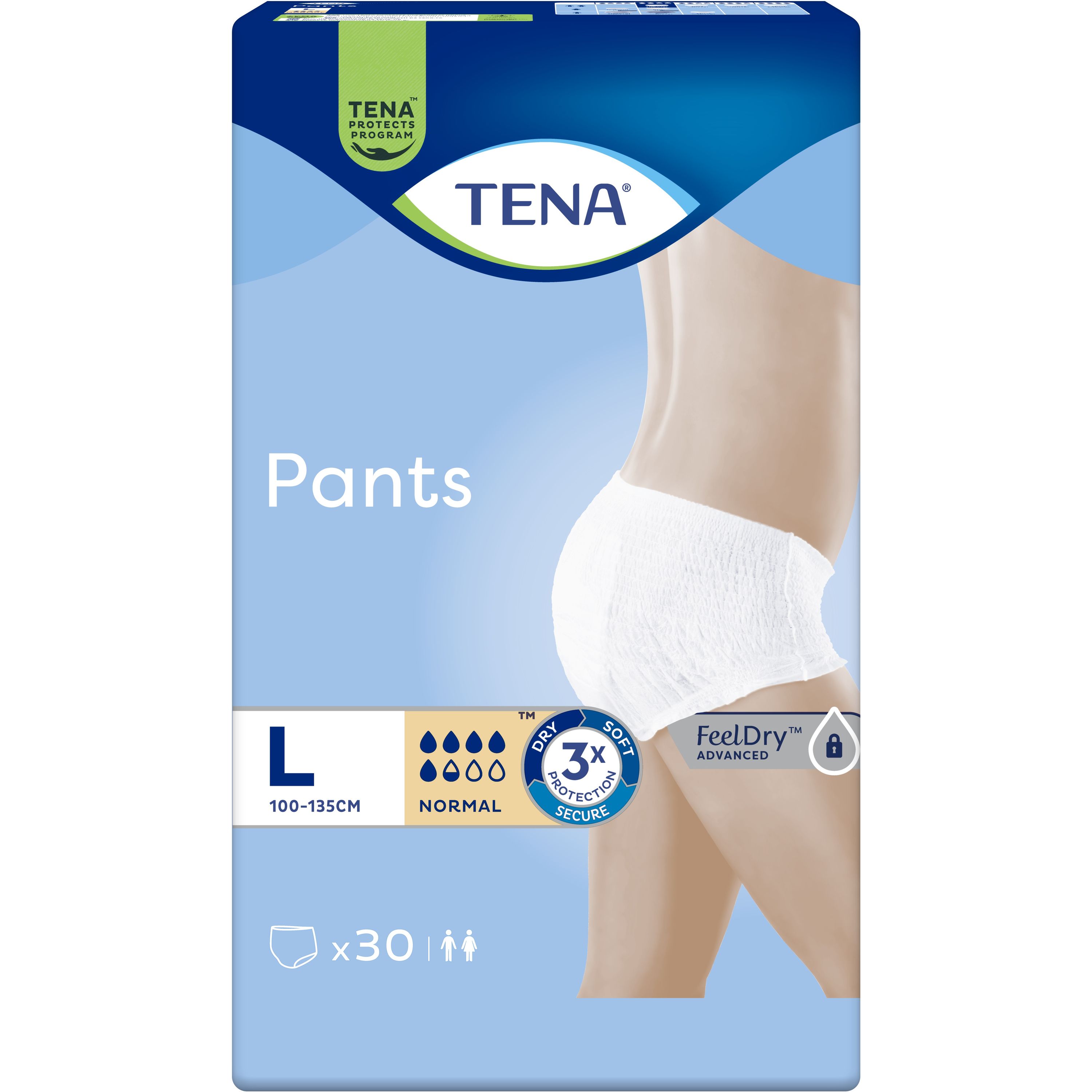 Трусы-подгузники для взрослых Tena Pants Normal Large 30 шт. - фото 2