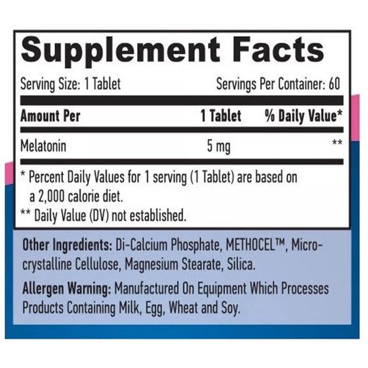 Мелатонін Haya Labs Melatonin Time Release 5 мг 60 таблеток - фото 3