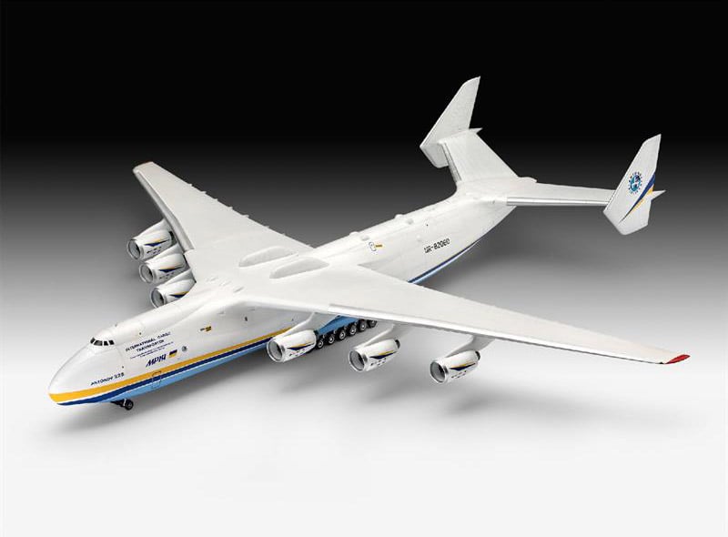 Збірна модель Revell Вантажний літак Antonov АН-225 Мрія, рівень 5, масштаб 1:144, 203 деталі (RVL-04958) - фото 4